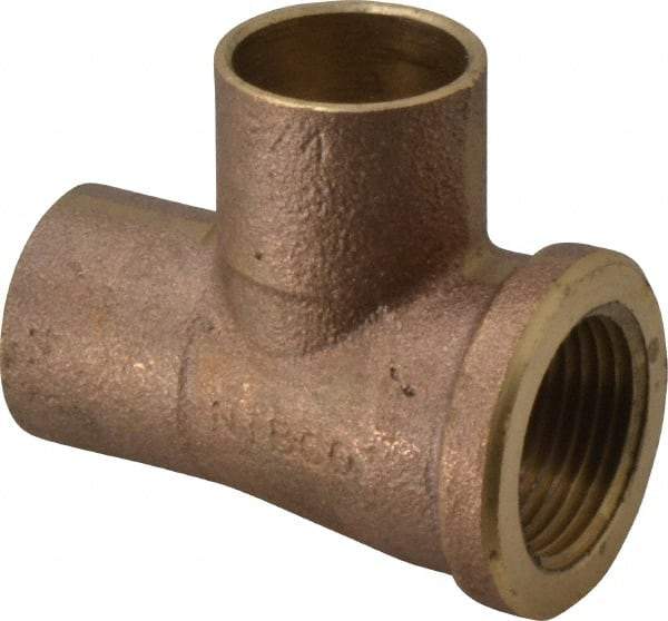 NIBCO - 3/4" Cast Copper Pipe Tee - C x F x C, Pressure Fitting - Apex Tool & Supply