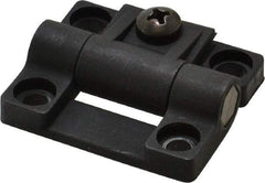 80/20 Inc. - 1.69" Long x 1.44" Wide x 1/2" Thick, Adjustable Hinge - Black Acetal - Apex Tool & Supply