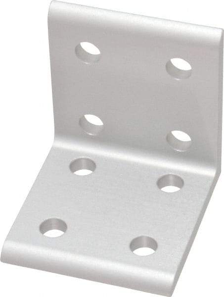 80/20 Inc. - 1-7/8" Wide, 2" High, Open Shelving Polymer Shelf - Aluminum, 2" Deep, Use with Series 10 & Bolt Kit 3393 - Apex Tool & Supply