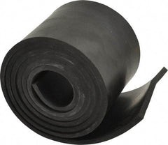 Made in USA - 1/4" Thick x 4" Wide x 60" Long, Buna-N Rubber Strip - Stock Length, 70 Shore A Durometer, 800 to 1,000 psi Tensile Strength, -20 to 170°F, Black - Apex Tool & Supply