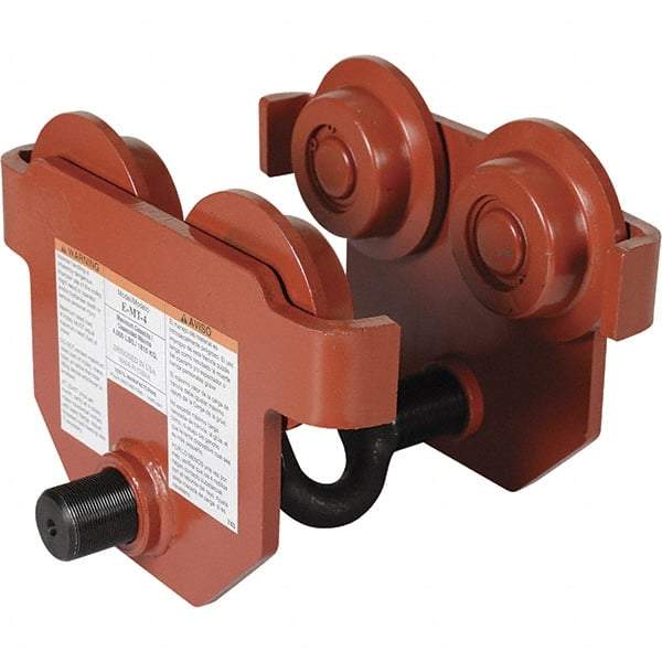 Vestil - 2 Ton Capacity Low Profile Manual Trolley - 2" to 8-5/8" Flange Width - Apex Tool & Supply