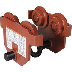 Vestil - 2 Ton Capacity Low Profile Manual Trolley - 2" to 8-5/8" Flange Width - Apex Tool & Supply
