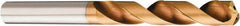 Sandvik Coromant - 10.4mm 140° Solid Carbide Jobber Drill - Multilayer TiAlN Finish, Right Hand Cut, Spiral Flute, Straight Shank, 4.6457" OAL, Split Point - Apex Tool & Supply
