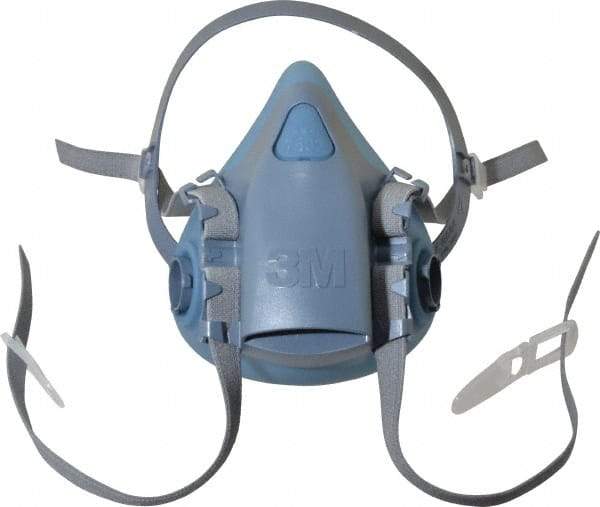 3M - Series 7500, Size M Half Mask Respirator - 4-Point Suspension, Bayonet Connection - Apex Tool & Supply