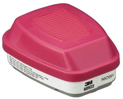 3M - White and Magenta P100 Cartridge and Filter Combination - Series 6000, Protects Against Acid Gas - Apex Tool & Supply