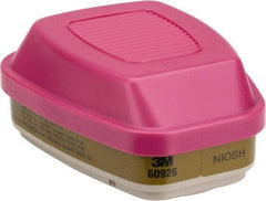 3M - Olive and Magenta P100 Cartridge and Filter Combination - Series 6000, Protects Against Multi Gas - Apex Tool & Supply