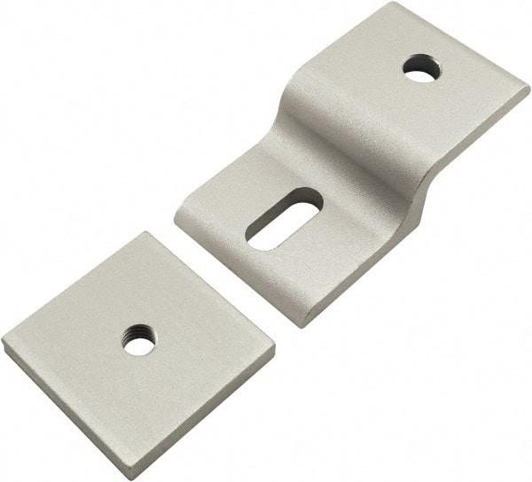 80/20 Inc. - 40mm Wide, Open Shelving Accessory/Component - Aluminum, Clear Anodized Finish, 77mm Long, Use with 40 Series & Bolt Kits 75-3422 & 13-8320 - Apex Tool & Supply