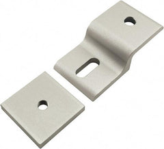 80/20 Inc. - 40mm Wide, Open Shelving Accessory/Component - Aluminum, Clear Anodized Finish, 77mm Long, Use with 40 Series & Bolt Kits 75-3422 & 13-8320 - Apex Tool & Supply
