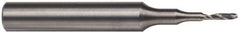 Accupro - 1/16" Cutting Diam x 1/4" Length of Cut, 1 Flute, Upcut Spiral Router Bit - Uncoated, Right Hand Cut, Solid Carbide, 2" OAL x 1/8" Shank Diam, Single Edge, 21° Helix Angle - Apex Tool & Supply