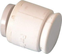 Parker - 3/8" Outside Diam, Polypropylene Push-to-Connect Tube Cap - 150 Max psi, Tan - Apex Tool & Supply