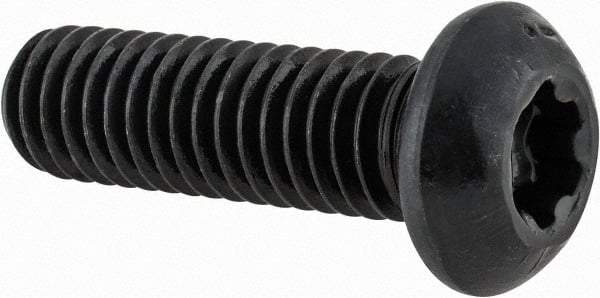 Camcar - 3/8-16 UNC Torx Plus Drive, Button Screw - Alloy Steel, Black Oxide Finish, Fully Threaded, 1-1/4" Length Under Head - Apex Tool & Supply