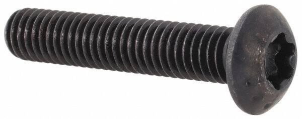 Camcar - #10-32 UNF Torx Plus Drive, Button Screw - Alloy Steel, Black Oxide Finish, Fully Threaded, 1" Length Under Head - Apex Tool & Supply