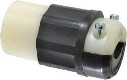 Leviton - 250 VAC, 30 Amp, L15-30R Configuration, Industrial Grade, Self Grounding Connector - 3 Phase, 3 Poles, 0.595 to 1.15 Inch Cord Diameter - Apex Tool & Supply