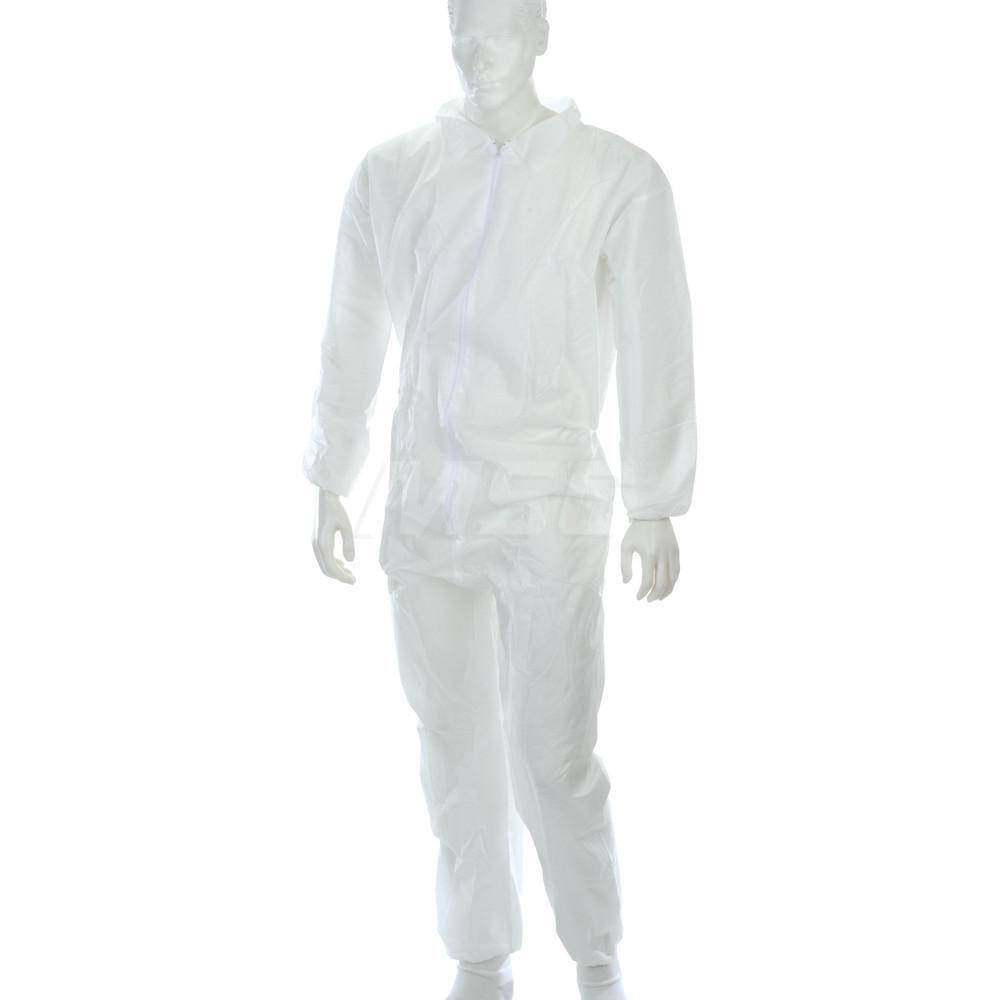 PRO-SAFE - Pack of (25), Size 4XL SMS General Purpose Coveralls - Apex Tool & Supply