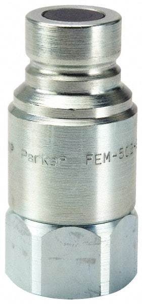 Parker - 3/4-16 SAE Steel Hydraulic Hose Female Straight Thread Nipple - 3,625 psi - Apex Tool & Supply