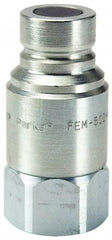 Parker - 3/4-16 SAE Steel Hydraulic Hose Female Straight Thread Nipple - 3,625 psi - Apex Tool & Supply
