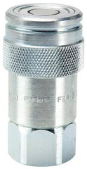 Parker - 7/8-14 SAE Steel Hydraulic Hose Male Bulkhead Flare JIC & Nipple - 3,625 psi - Apex Tool & Supply