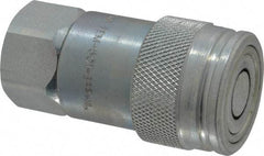 Parker - 1/2-14 NPSF Steel Hydraulic Hose Female Pipe Thread Coupler & No Lock Fitting - 3,625 psi - Apex Tool & Supply