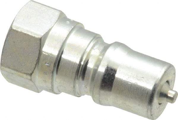 Parker - 1/8 NPTF Steel Hydraulic Hose Female Pipe Thread Nipple - 5,000 psi - Apex Tool & Supply