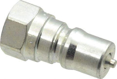 Parker - 1/8 NPTF Steel Hydraulic Hose Female Pipe Thread Nipple - 5,000 psi - Apex Tool & Supply