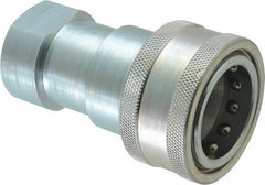 Parker - 1 NPTF Steel Hydraulic Hose Female Pipe Thread Coupler - 2,000 psi - Apex Tool & Supply