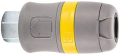 Parker - 1/2 Female NPTF Industrial Pneumatic Hose Coupler - Polyamide, 3/8" Body Diam - Apex Tool & Supply