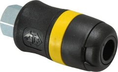 Parker - 1/4 Female NPTF Industrial Pneumatic Hose Coupler - Polyamide, 1/4" Body Diam - Apex Tool & Supply