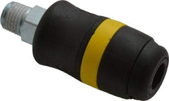 Parker - 1/4 Male NPTF Industrial Pneumatic Hose Coupler - Polyamide, 1/4" Body Diam - Apex Tool & Supply