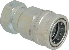 Parker - 3/4 NPTF Steel Hydraulic Hose Female Pipe Thread Coupler - 4,000 psi - Apex Tool & Supply