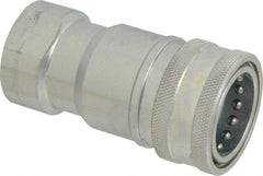 Parker - 1 NPTF Steel Hydraulic Hose Female Pipe Thread Coupler - 4,000 psi - Apex Tool & Supply