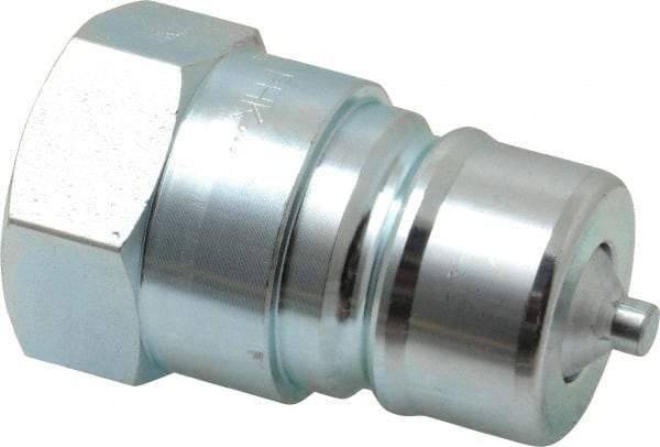 Parker - 3/4 NPTF Steel Hydraulic Hose Female Pipe Thread Nipple - 4,000 psi - Apex Tool & Supply
