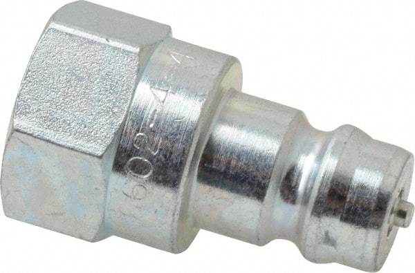 Parker - 1/4 NPTF Steel Hydraulic Hose Female Pipe Thread Nipple - 5,000 psi - Apex Tool & Supply