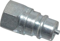 Parker - 1/4 NPTF Steel Hydraulic Hose Female Pipe Thread Nipple - 5,000 psi - Apex Tool & Supply