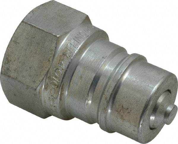 Parker - 1 NPTF Steel Hydraulic Hose Female Pipe Thread Nipple - 2,000 psi - Apex Tool & Supply