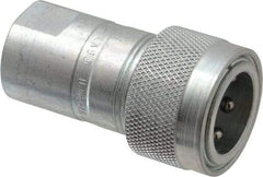 Parker - 1/2 NPTF Steel Hydraulic Hose Female Pipe Thread Coupler & Poppet - 3,000 psi - Apex Tool & Supply