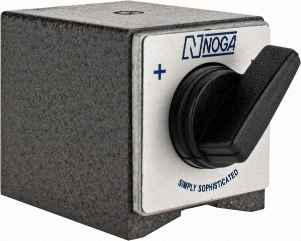 Noga - 60mm Long x 50mm Wide x 55mm High Magnetic Indicator Base with On/Off Switch - 176 Lb Magnetic Pull - Apex Tool & Supply