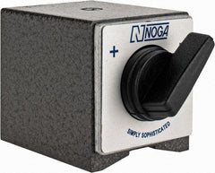 Noga - 60mm Long x 50mm Wide x 55mm High Magnetic Indicator Base with On/Off Switch - 176 Lb Magnetic Pull - Apex Tool & Supply