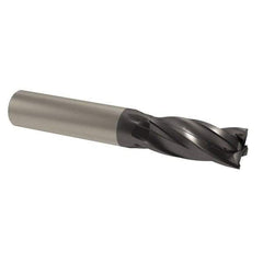 M.A. Ford - 1", 4 Flute, Single End, Solid Carbide, 1/8" Corner Radius End Mill - 4" OAL, 35/38° Helix, Right Hand Flute, 1-1/2" LOC, Right Hand Cut - Apex Tool & Supply