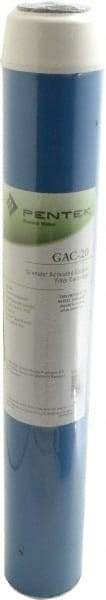 Pentair - 2-7/8" OD, 20µ, Granular Activated Carbon Maximum Absorption Cartridge Filter - 20" Long, Reduces Tastes, Odors & Sediments - Apex Tool & Supply