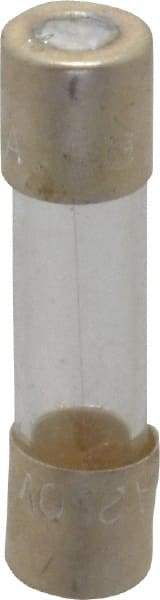 Cooper Bussmann - 250 VAC, 32 VDC, 0.3 Amp, Fast-Acting Miniature Glass Fuse - 20mm OAL, 10 at 125 V kA Rating, 5mm Diam - Apex Tool & Supply