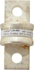 Cooper Bussmann - 160 VDC, 300 VAC, 350 Amp, Fast-Acting General Purpose Fuse - Bolt-on Mount, 2-3/4" OAL, 20 at DC, 200 at AC (RMS) kA Rating, 1" Diam - Apex Tool & Supply