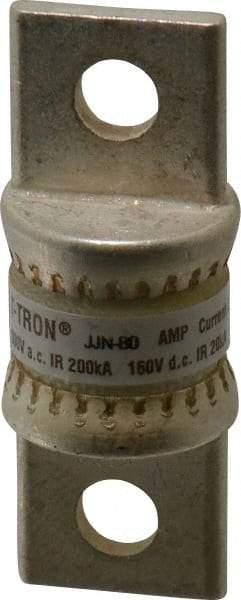 Cooper Bussmann - 160 VDC, 300 VAC, 80 Amp, Fast-Acting General Purpose Fuse - Bolt-on Mount, 2-5/32" OAL, 20 at DC, 200 at AC (RMS) kA Rating, 3/4" Diam - Apex Tool & Supply
