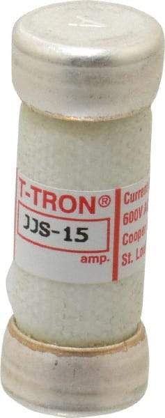 Cooper Bussmann - 600 VAC, 15 Amp, Fast-Acting General Purpose Fuse - Fuse Holder Mount, 1-1/2" OAL, 200 at AC (RMS) kA Rating, 9/16" Diam - Apex Tool & Supply