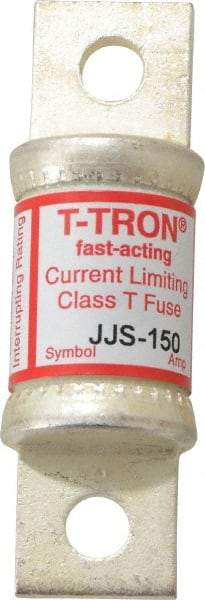 Cooper Bussmann - 600 VAC, 150 Amp, Fast-Acting General Purpose Fuse - Bolt-on Mount, 3-1/4" OAL, 200 at AC (RMS) kA Rating, 7/8" Diam - Apex Tool & Supply