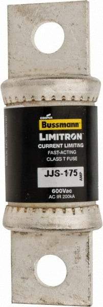 Cooper Bussmann - 600 VAC, 175 Amp, Fast-Acting General Purpose Fuse - Bolt-on Mount, 3-1/4" OAL, 200 at AC (RMS) kA Rating, 7/8" Diam - Apex Tool & Supply
