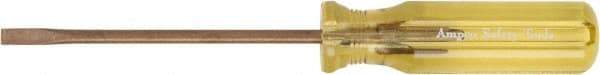 Ampco - 430mm OAL Nonsparking Slotted Screwdriver - 305mm Blade Length, Straight Shank, Acetate Handle - Apex Tool & Supply