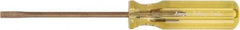 Ampco - 430mm OAL Nonsparking Slotted Screwdriver - 305mm Blade Length, Straight Shank, Acetate Handle - Apex Tool & Supply