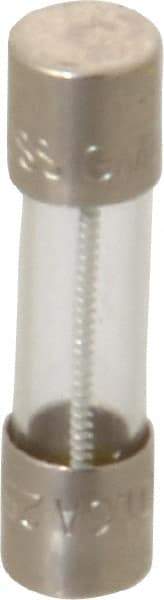 Cooper Bussmann - 250 VAC, 32 VDC, 1.6 Amp, Time Delay Miniature Glass Fuse - 20mm OAL, 10 at 125 V kA Rating, 5mm Diam - Apex Tool & Supply