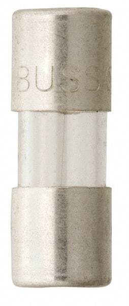 Cooper Bussmann - 250 VAC, 32 VDC, 5 Amp, Fast-Acting Miniature Glass Fuse - 15mm OAL, 10 at 125 V kA Rating, 5mm Diam - Apex Tool & Supply
