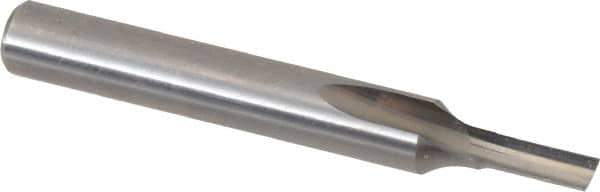 Onsrud - 1/8" Diam, 1/4" Shank Diam, 5/16" Length of Cut, 1 Flute Single Edge Straight Router Bit - 2" Overall Length, Right Hand Cut, Solid Carbide - Apex Tool & Supply